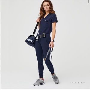 Figs Zamora Scrub Pants Navy